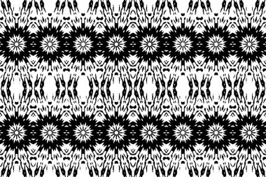 Soyut kaleydoskop arkaplanı. Soyut arkaplan. Resim siyah ve beyaz tonları içerir