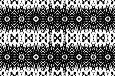 Soyut kaleydoskop arkaplanı. Soyut arkaplan. Resim siyah ve beyaz tonları içerir