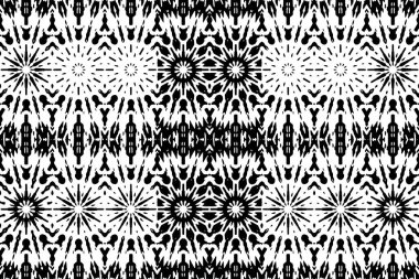 Soyut kaleydoskop arkaplanı. Soyut arkaplan. Resim siyah ve beyaz tonları içerir