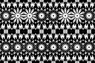 Soyut kaleydoskop arkaplanı. Soyut arkaplan. Resim siyah ve beyaz tonları içerir