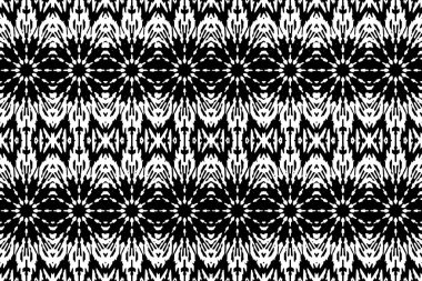 Soyut kaleydoskop arkaplanı. Soyut arkaplan. Resim siyah ve beyaz tonları içerir