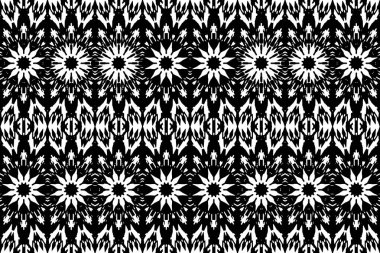 Soyut kaleydoskop arkaplanı. Soyut arkaplan. Resim siyah ve beyaz tonları içerir