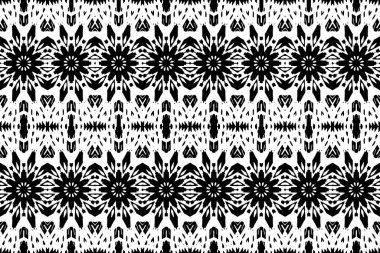 Soyut kaleydoskop arkaplanı. Soyut arkaplan. Resim siyah ve beyaz tonları içerir