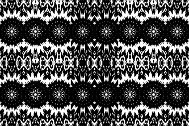 Soyut kaleydoskop arkaplanı. Soyut arkaplan. Resim siyah ve beyaz tonları içerir