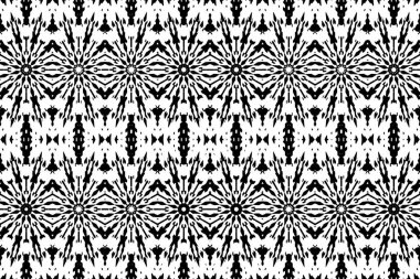 Soyut kaleydoskop arkaplanı. Soyut arkaplan. Resim siyah ve beyaz tonları içerir