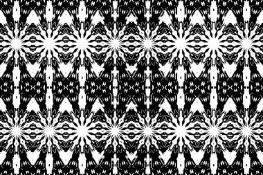 Soyut kaleydoskop arkaplanı. Soyut arkaplan. Resim siyah ve beyaz tonları içerir