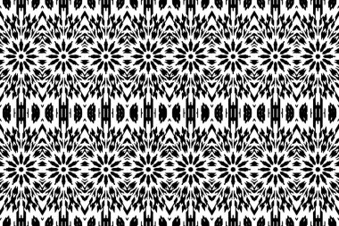 Soyut kaleydoskop arkaplanı. Soyut arkaplan. Resim siyah ve beyaz tonları içerir