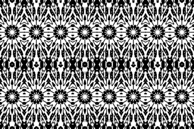 Soyut kaleydoskop arkaplanı. Soyut arkaplan. Resim siyah ve beyaz tonları içerir