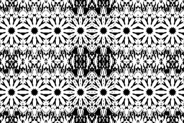 Soyut kaleydoskop arkaplanı. Soyut arkaplan. Resim siyah ve beyaz tonları içerir