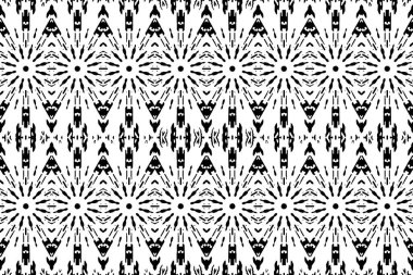 Soyut kaleydoskop arkaplanı. Soyut arkaplan. Resim siyah ve beyaz tonları içerir