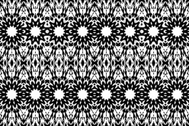 Soyut kaleydoskop arkaplanı. Soyut arkaplan. Resim siyah ve beyaz tonları içerir