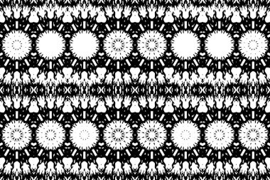 Soyut kaleydoskop arkaplanı. Soyut arkaplan. Resim siyah ve beyaz tonları içerir