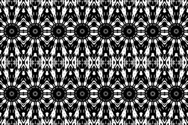 Soyut kaleydoskop arkaplanı. Soyut arkaplan. Resim siyah ve beyaz tonları içerir