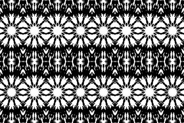 Soyut kaleydoskop arkaplanı. Soyut arkaplan. Resim siyah ve beyaz tonları içerir