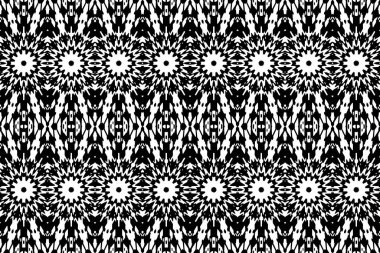 Soyut kaleydoskop arkaplanı. Soyut arkaplan. Resim siyah ve beyaz tonları içerir