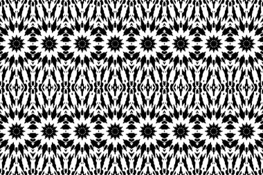 Soyut kaleydoskop arkaplanı. Soyut arkaplan. Resim siyah ve beyaz tonları içerir