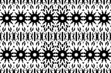 Soyut kaleydoskop arkaplanı. Soyut arkaplan. Resim siyah ve beyaz tonları içerir