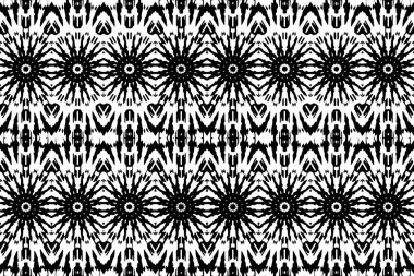 Soyut kaleydoskop arkaplanı. Soyut arkaplan. Resim siyah ve beyaz tonları içerir