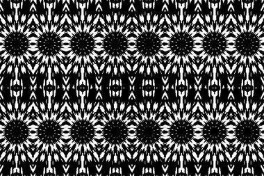 Soyut kaleydoskop arkaplanı. Soyut arkaplan. Resim siyah ve beyaz tonları içerir