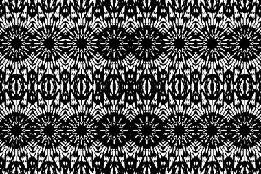 Soyut kaleydoskop arkaplanı. Soyut arkaplan. Resim siyah ve beyaz tonları içerir