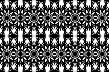 Soyut kaleydoskop arkaplanı. Soyut arkaplan. Resim siyah ve beyaz tonları içerir