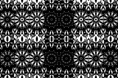 Soyut kaleydoskop arkaplanı. Soyut arkaplan. Resim siyah ve beyaz tonları içerir