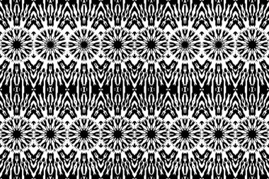 Soyut kaleydoskop arkaplanı. Soyut arkaplan. Resim siyah ve beyaz tonları içerir