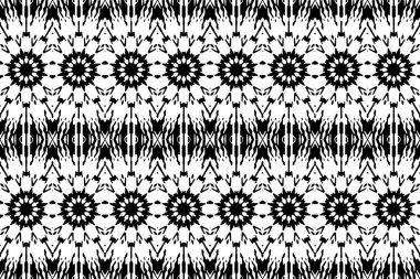 Soyut kaleydoskop arkaplanı. Soyut arkaplan. Resim siyah ve beyaz tonları içerir