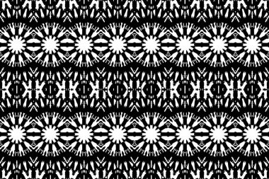 Soyut kaleydoskop arkaplanı. Soyut arkaplan. Resim siyah ve beyaz tonları içerir