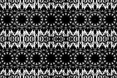 Soyut kaleydoskop arkaplanı. Soyut arkaplan. Resim siyah ve beyaz tonları içerir