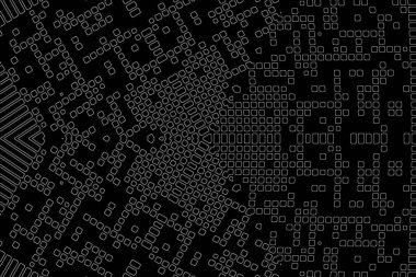 Soyut arkaplan. Monokrom dokusu. Beyaz arkaplanda siyah beyaz çizgiler.