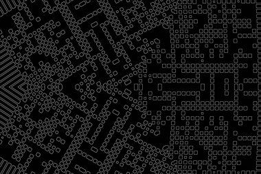 Soyut arkaplan. Monokrom dokusu. Beyaz arkaplanda siyah beyaz çizgiler.