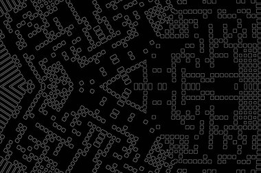 Soyut arkaplan. Monokrom dokusu. Beyaz arkaplanda siyah beyaz çizgiler.