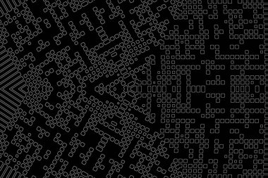 Soyut arkaplan. Monokrom dokusu. Beyaz arkaplanda siyah beyaz çizgiler.