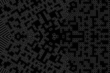 Soyut arkaplan. Monokrom dokusu. Beyaz arkaplanda siyah beyaz çizgiler.