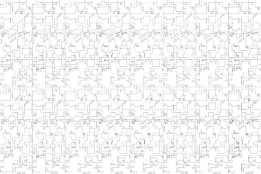 Soyut arkaplan. Monokrom dokusu. Beyaz arkaplanda siyah beyaz çizgiler.