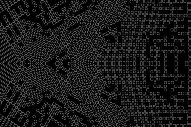 Soyut arkaplan. Monokrom dokusu. Beyaz arkaplanda siyah beyaz çizgiler.