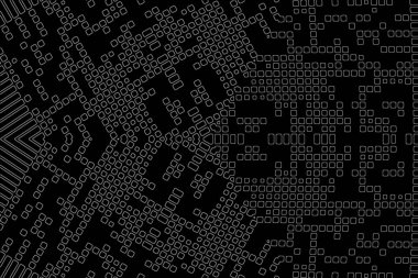 Soyut arkaplan. Monokrom dokusu. Beyaz arkaplanda siyah beyaz çizgiler.