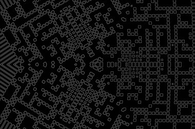 Soyut arkaplan. Monokrom dokusu. Beyaz arkaplanda siyah beyaz çizgiler.