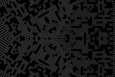 Soyut arkaplan. Monokrom dokusu. Beyaz arkaplanda siyah beyaz çizgiler.