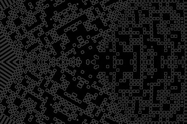 Soyut arkaplan. Monokrom dokusu. Beyaz arkaplanda siyah beyaz çizgiler.