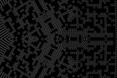 Soyut arkaplan. Monokrom dokusu. Beyaz arkaplanda siyah beyaz çizgiler.