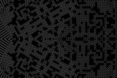 Soyut arkaplan. Monokrom dokusu. Beyaz arkaplanda siyah beyaz çizgiler.