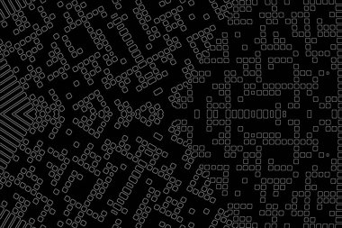 Soyut arkaplan. Monokrom dokusu. Beyaz arkaplanda siyah beyaz çizgiler.