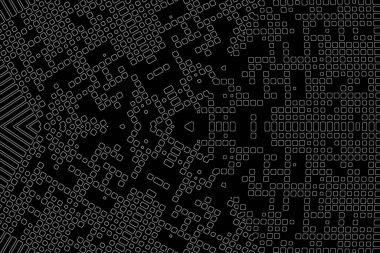 Soyut arkaplan. Monokrom dokusu. Beyaz arkaplanda siyah beyaz çizgiler.