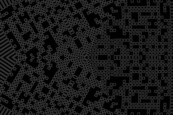 Soyut arkaplan. Monokrom dokusu. Beyaz arkaplanda siyah beyaz çizgiler.