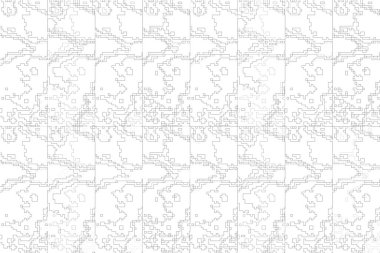 Soyut arkaplan. Monokrom dokusu. Beyaz arkaplanda siyah beyaz çizgiler.