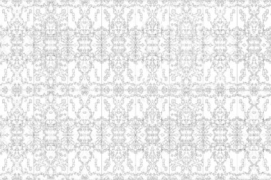 Soyut arkaplan. Monokrom dokusu. Beyaz arkaplanda siyah beyaz çizgiler.