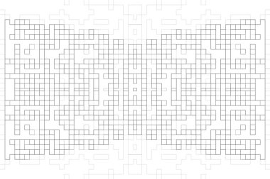 Soyut arkaplan. Monokrom dokusu. Beyaz arkaplanda siyah beyaz çizgiler.