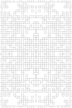 Soyut arkaplan. Monokrom dokusu. Beyaz arkaplanda siyah beyaz çizgiler.